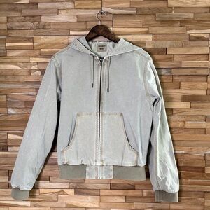 Aritzia | Sunday Best | Canvas | Faded Brown | Zip-Up w/Hood | M